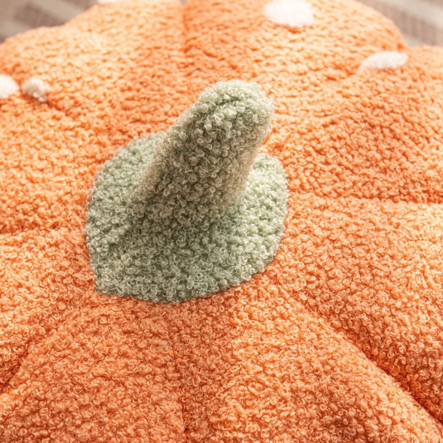 Cottage Pumpkin Dot Pillow