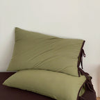 Soft Tie Jersey Cotton Pillowcase Set