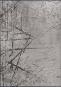 Crack Anthracite - Cream Rug