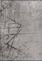 Crack Anthracite - Cream Rug