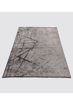 Crack Anthracite - Cream Rug