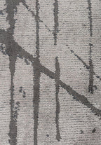 Crack Anthracite - Cream Rug