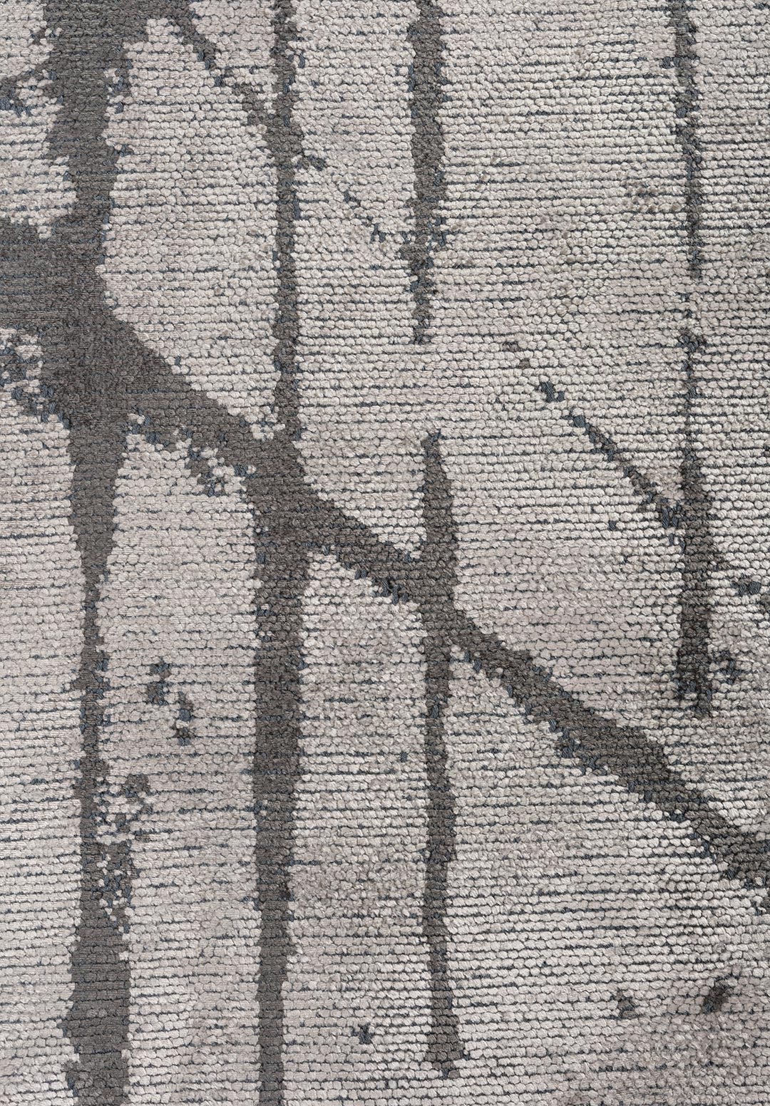 Crack Anthracite - Cream Rug