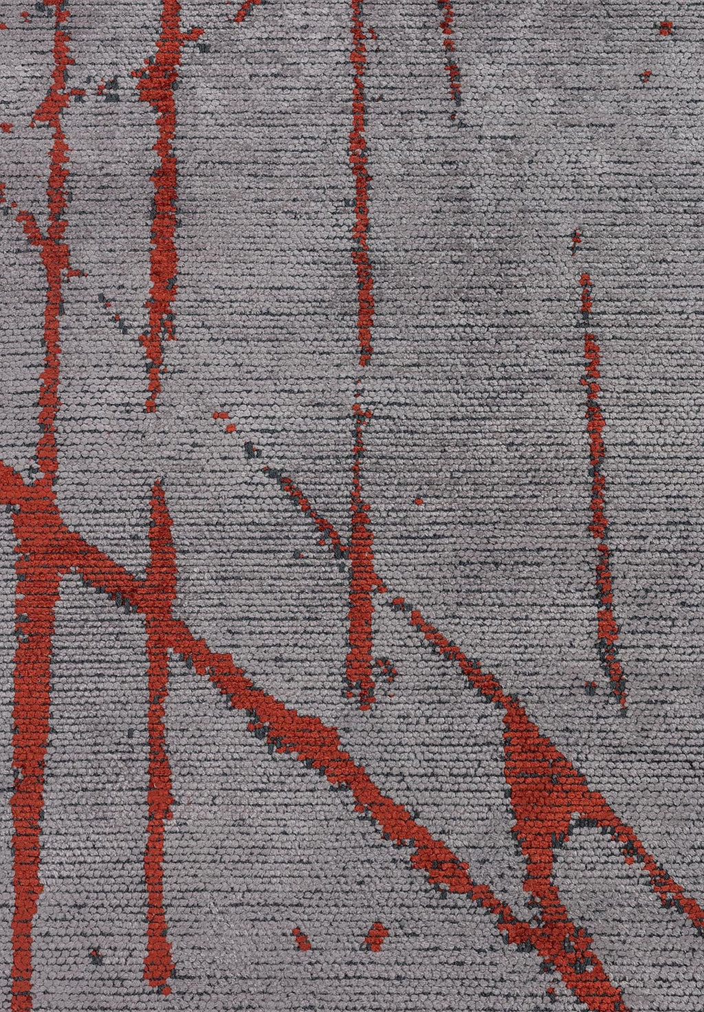 Crack Dark Terra - Light Grey Rug