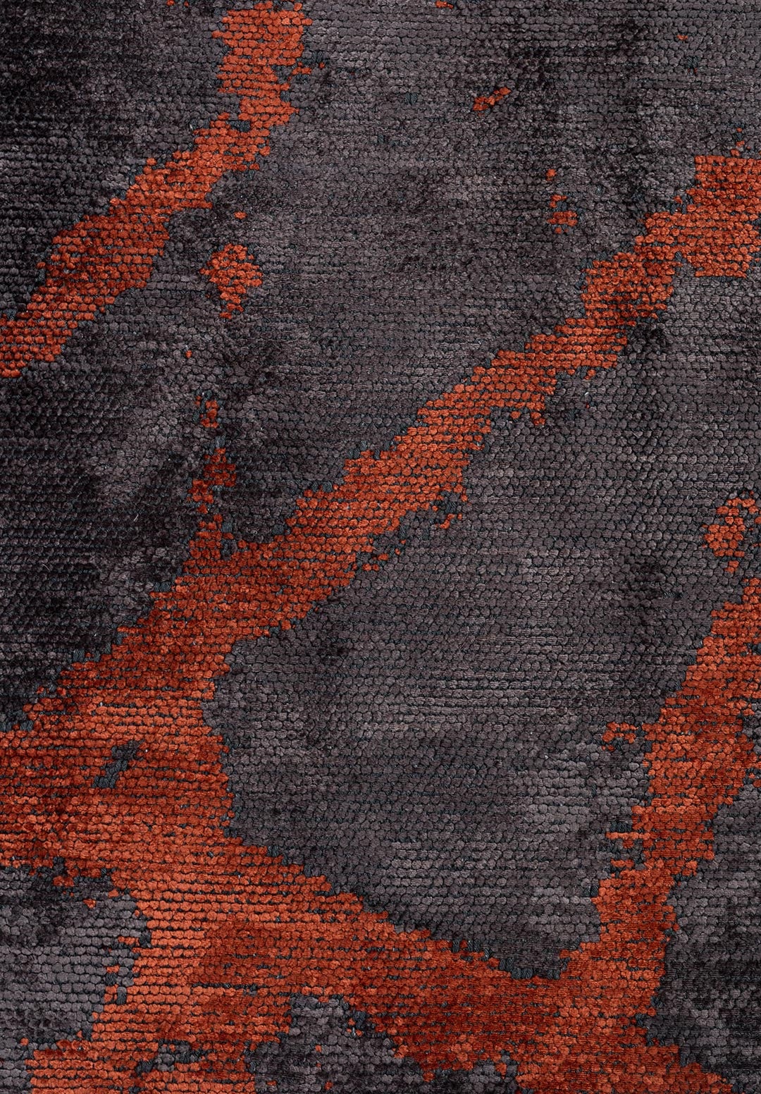 Crack Dark Terra - Charcoal Rug