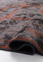 Crack Dark Terra - Charcoal Rug