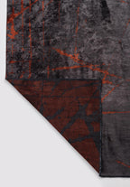 Crack Dark Terra - Charcoal Rug
