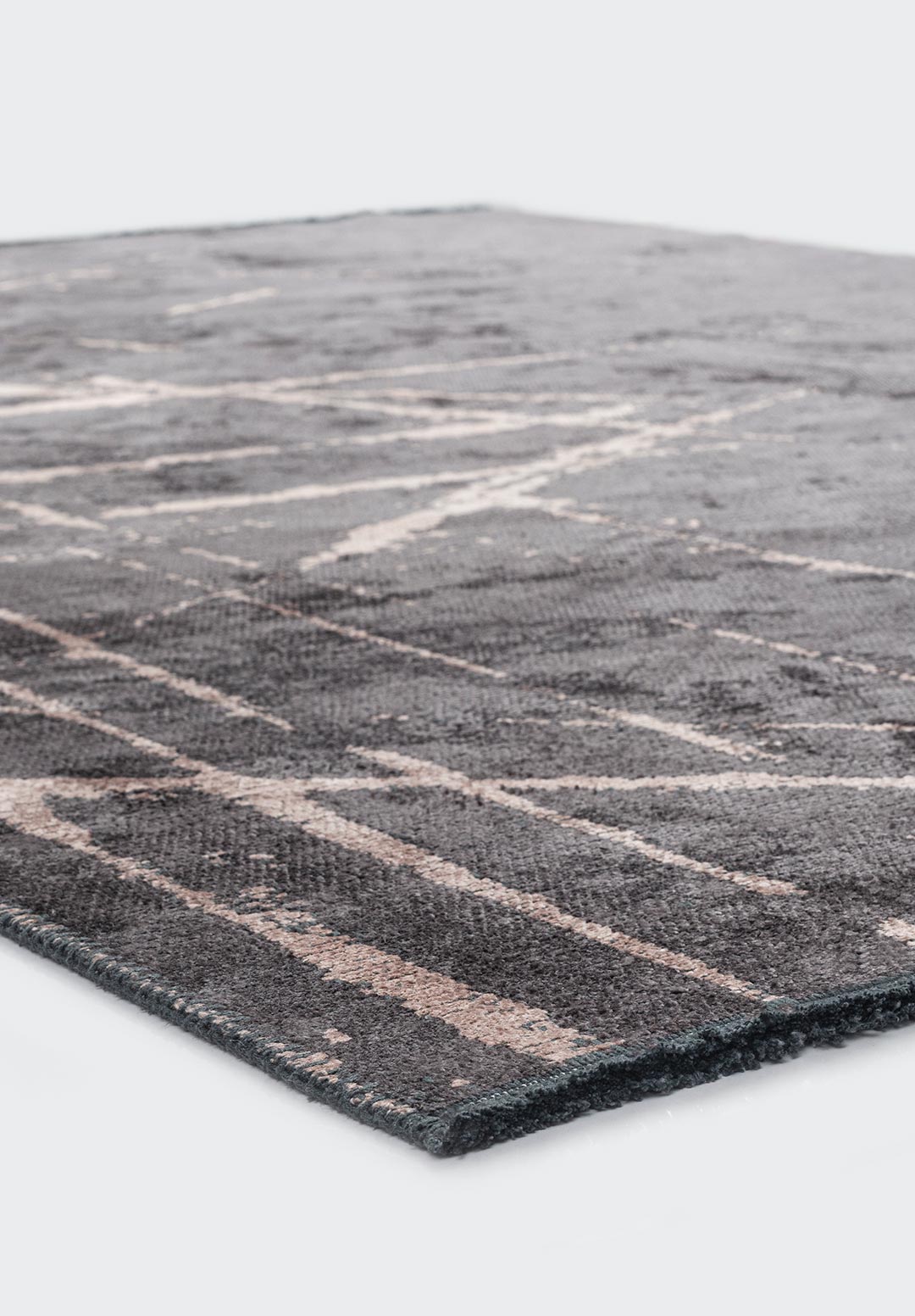 Crack Copper - Charcoal Rug