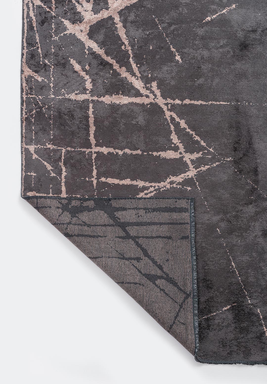 Crack Copper - Charcoal Rug