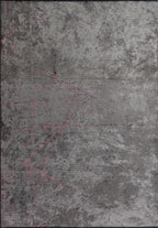 Crack Damson - Grey Rug