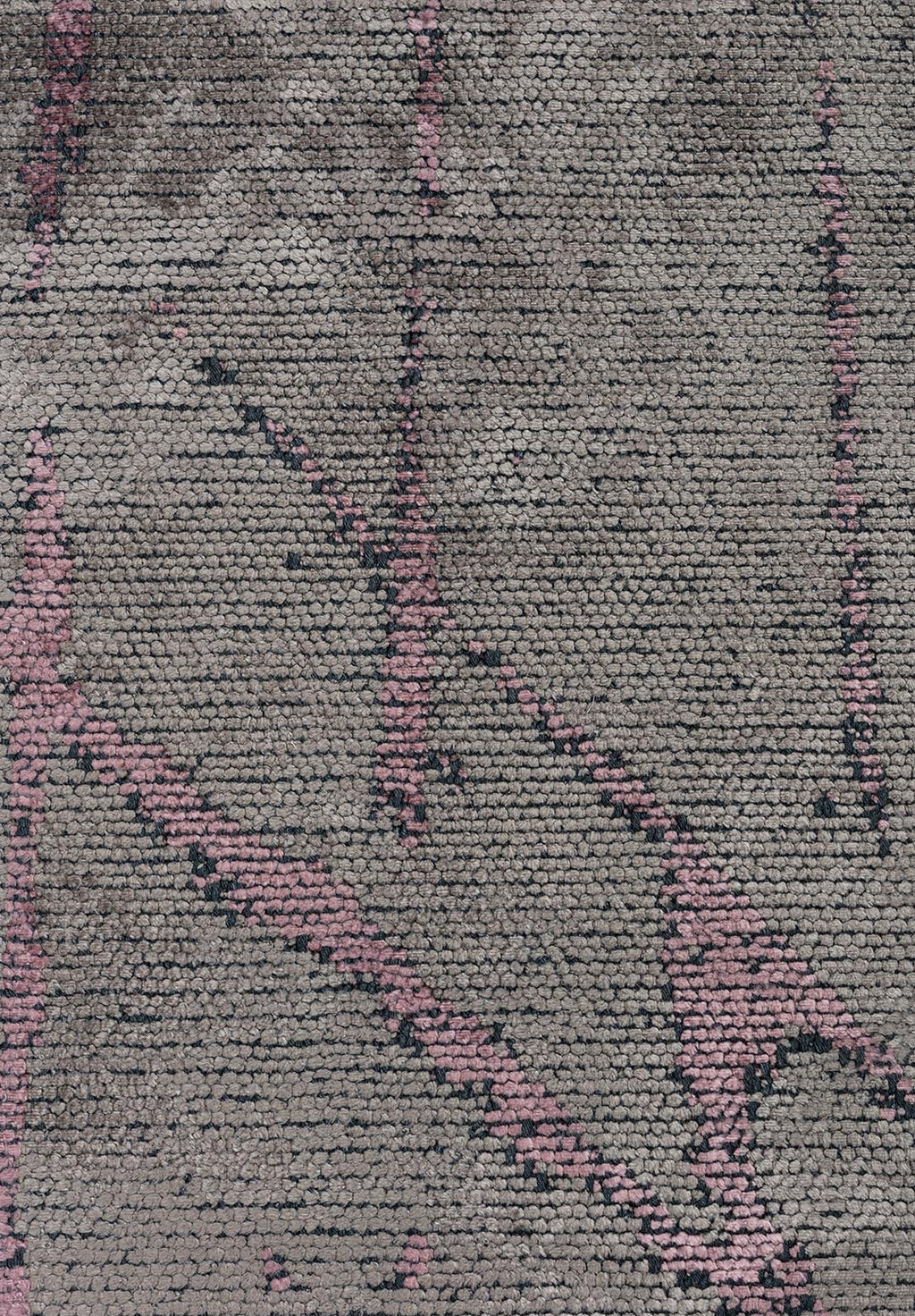 Crack Damson - Grey Rug