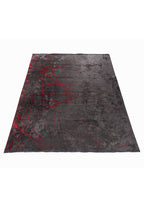 Crack Red - Charcoal Rug