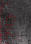 Crack Red - Charcoal Rug