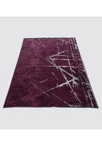 Crack Ice Blue - Dark Damson Rug