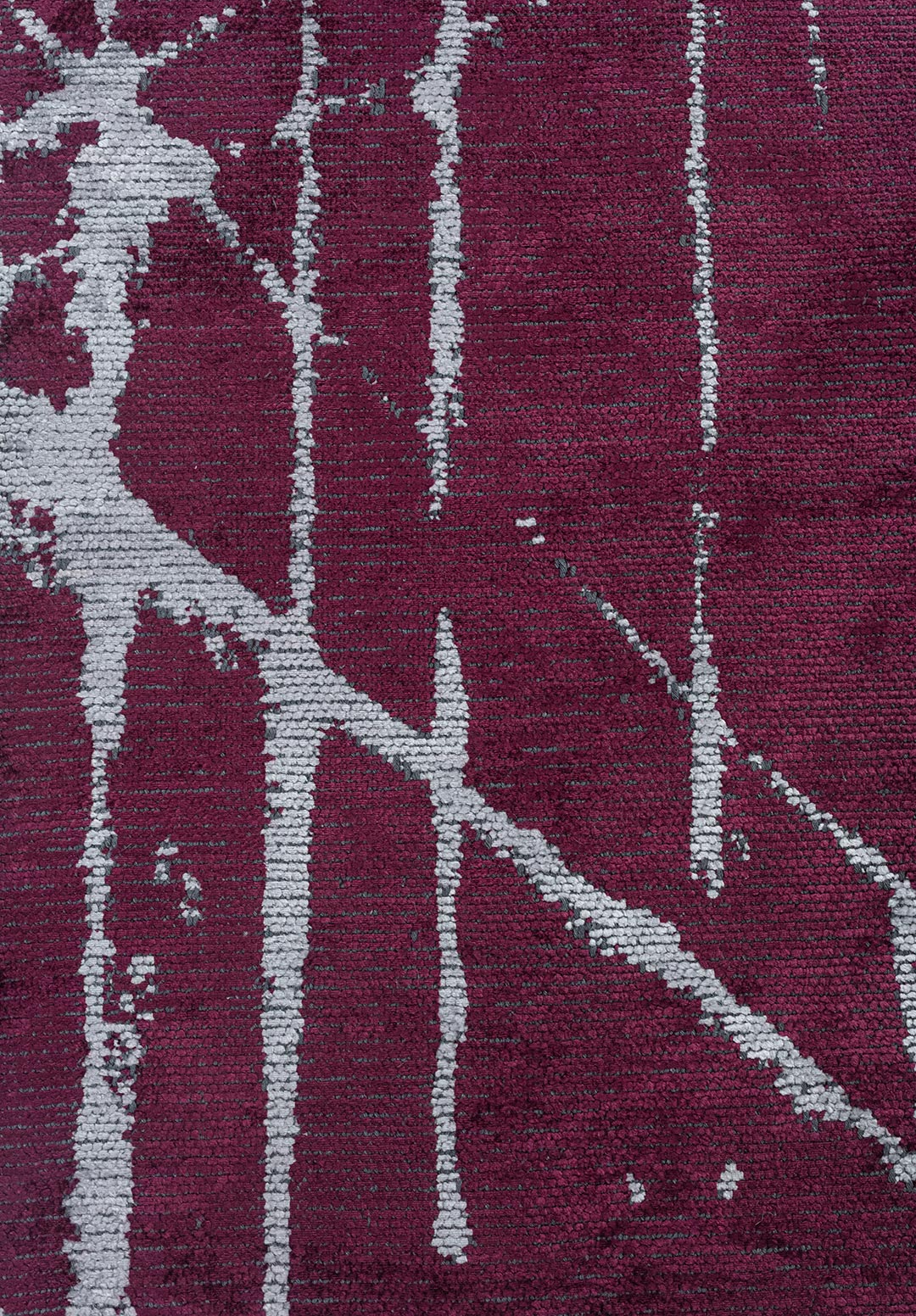 Crack Ice Blue - Dark Damson Rug