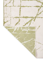 Crack Green - Ecru Rug