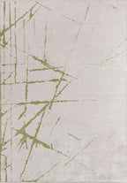 Crack Green - Ecru Rug
