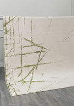 Crack Green - Ecru Rug