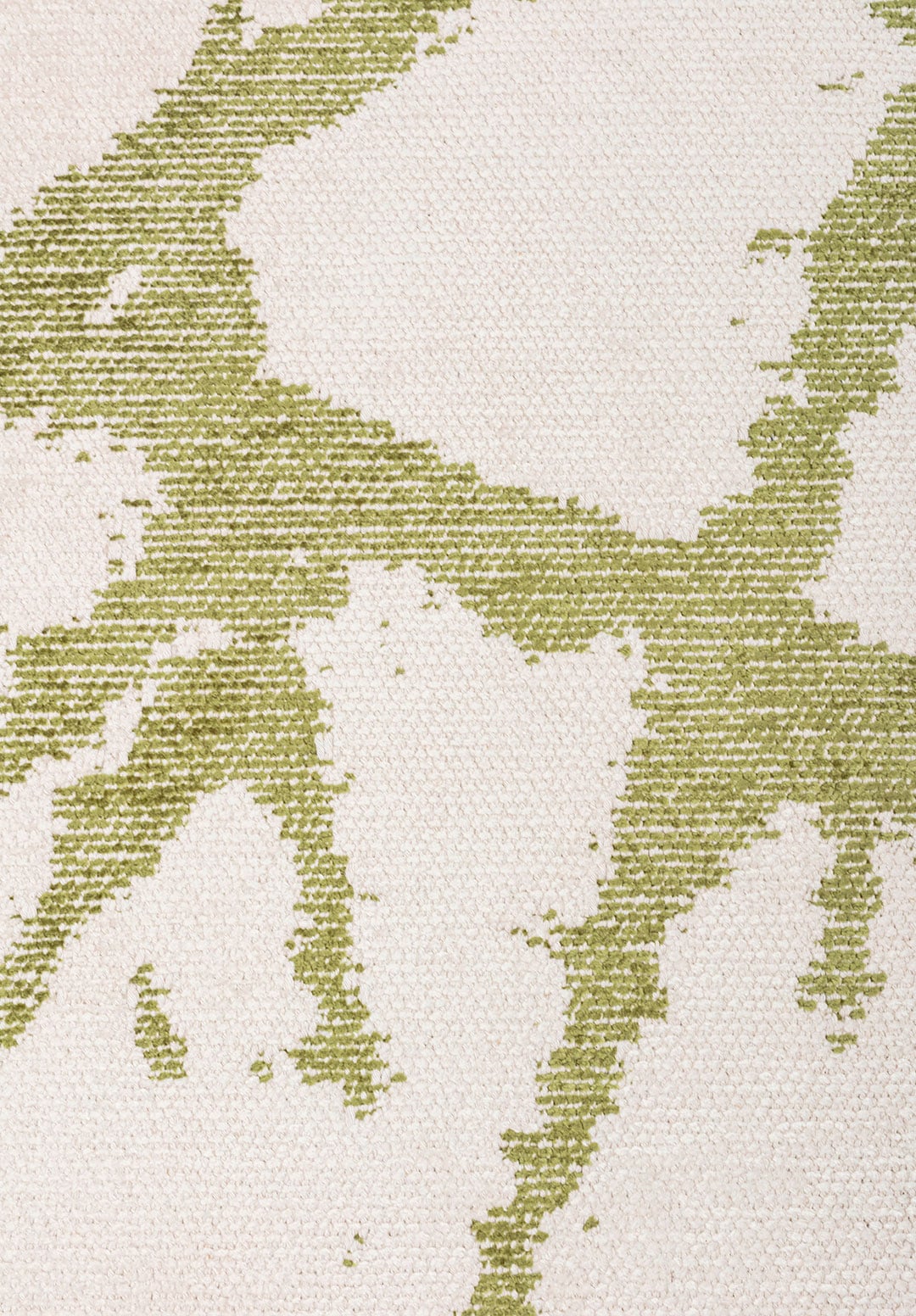 Crack Green - Ecru Rug