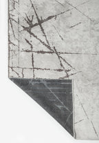 Crack Dark Grey - Ecru Rug