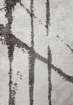 Crack Dark Grey - Ecru Rug