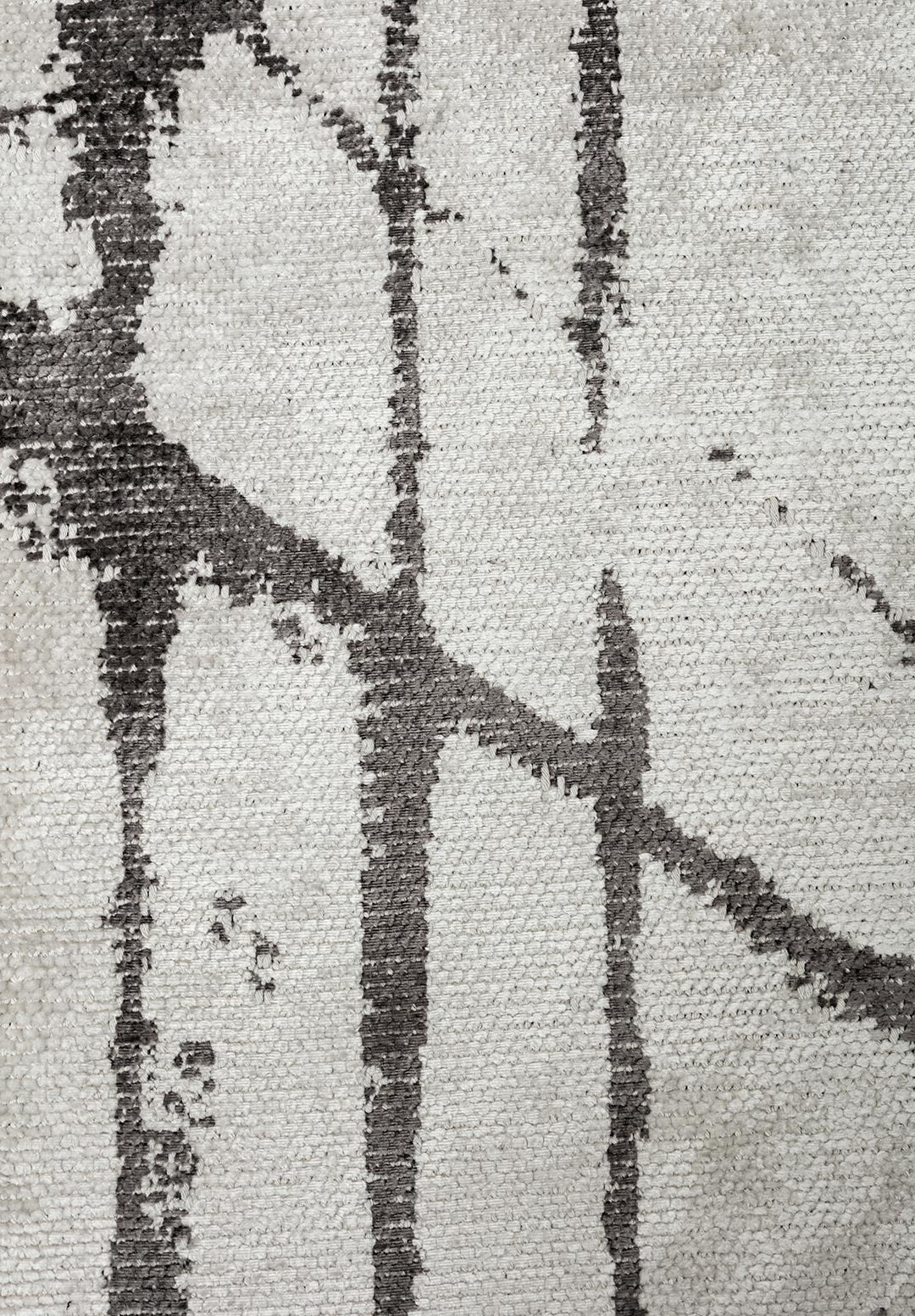 Crack Dark Grey - Ecru Rug