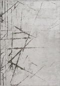 Crack Dark Grey - Ecru Rug