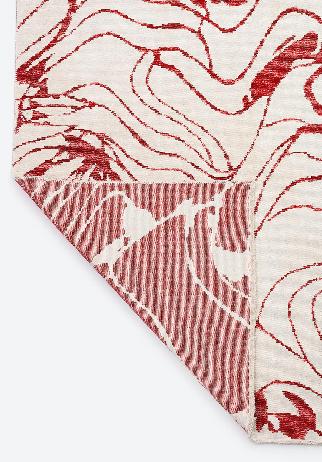 Clove Red - Ecru Rug