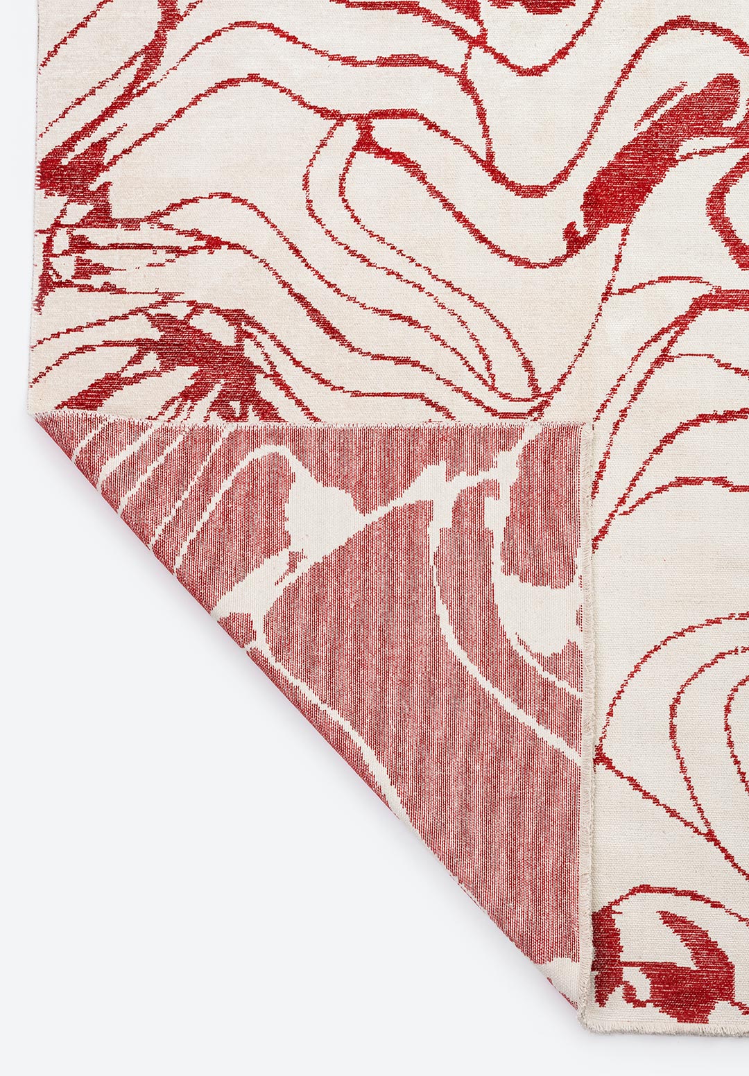 Clove Red - Ecru Rug