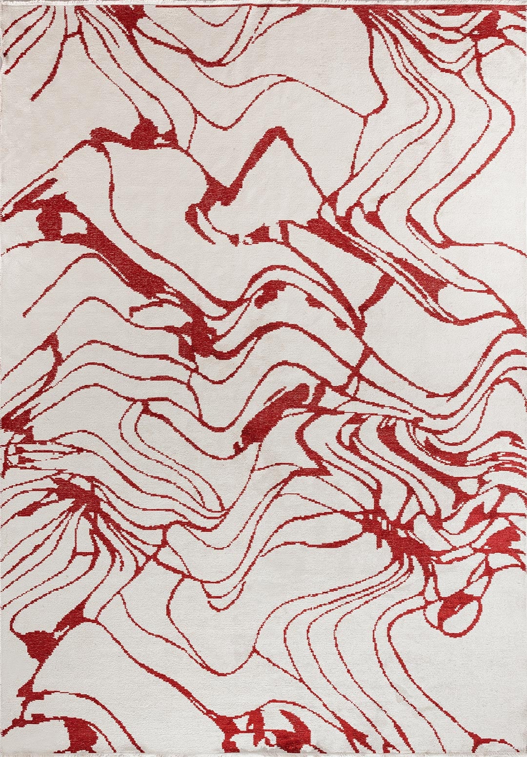 Clove Red - Ecru Rug