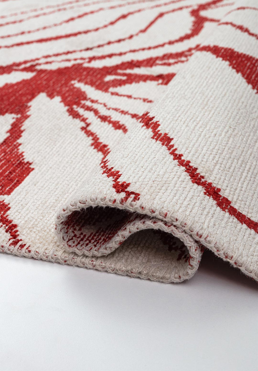 Clove Red - Ecru Rug