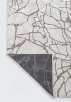 Flaw Dark Grey - Ecru Rug