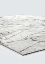 Flaw Dark Grey - Ecru Rug