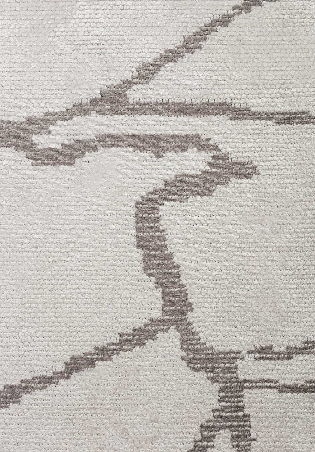 Flaw Dark Grey - Ecru Rug