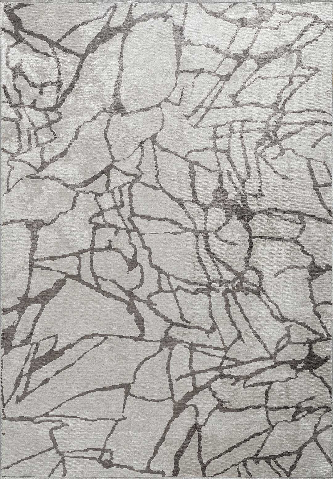 Flaw Dark Grey - Ecru Rug
