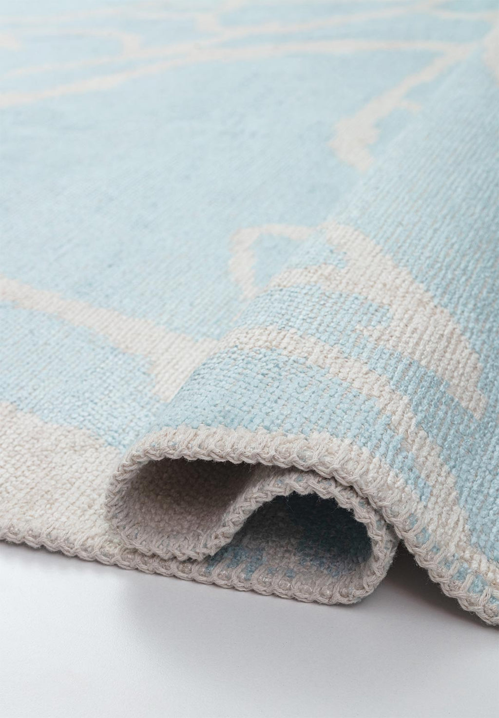 Flaw Ecru - Ice Blue Rug