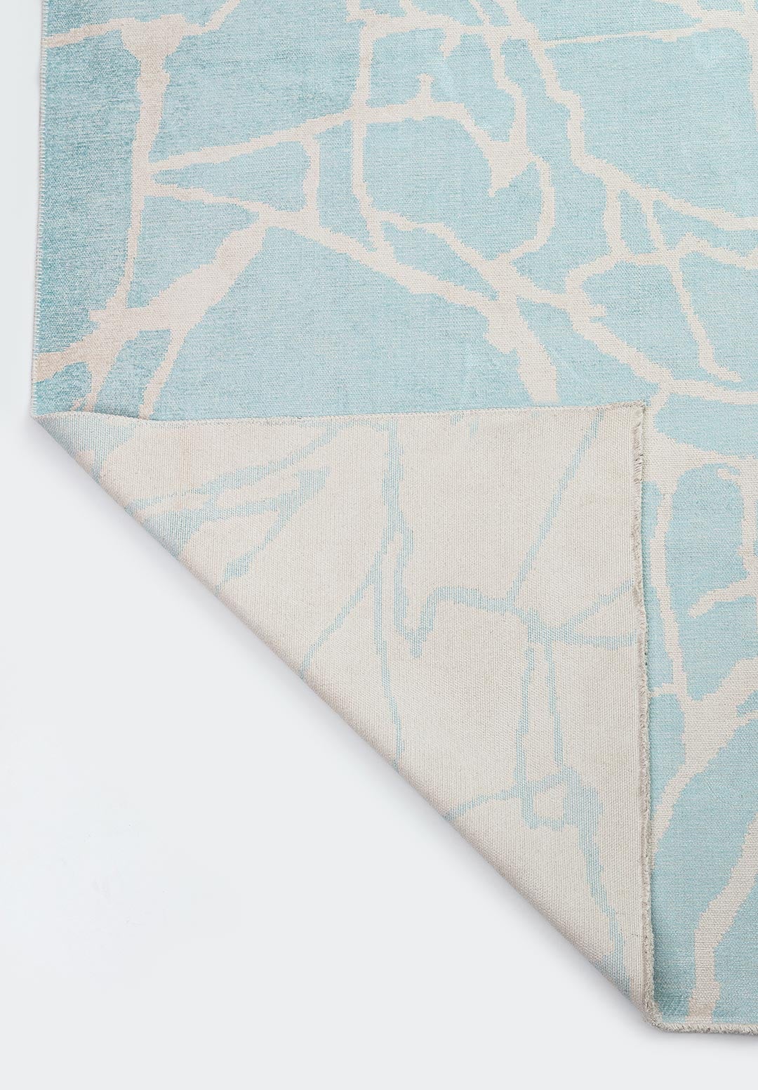 Flaw Ecru - Ice Blue Rug