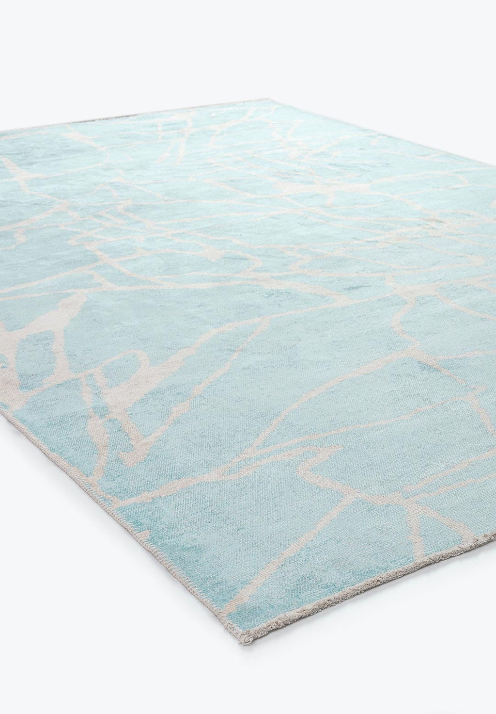 Flaw Ecru - Ice Blue Rug