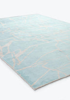Flaw Ecru - Ice Blue Rug