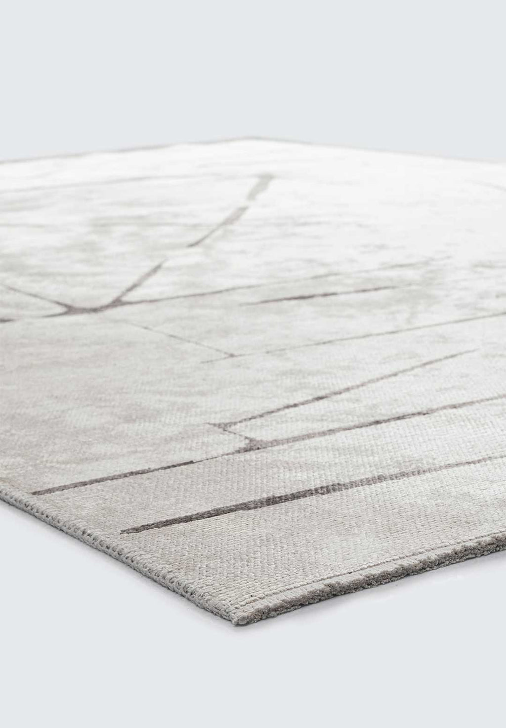 Square White - Dark Grey Rug