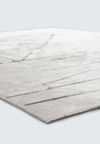 Square White - Dark Grey Rug