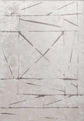 Square White - Dark Grey Rug