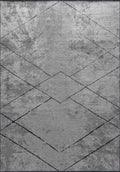 Spider Matte Black - Light Grey Rug