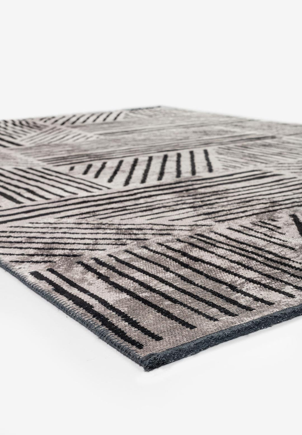Field Black - Light Grey Rug