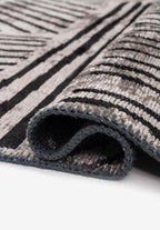 Field Black - Light Grey Rug