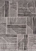Field Black - Light Grey Rug