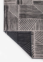 Field Black - Light Grey Rug