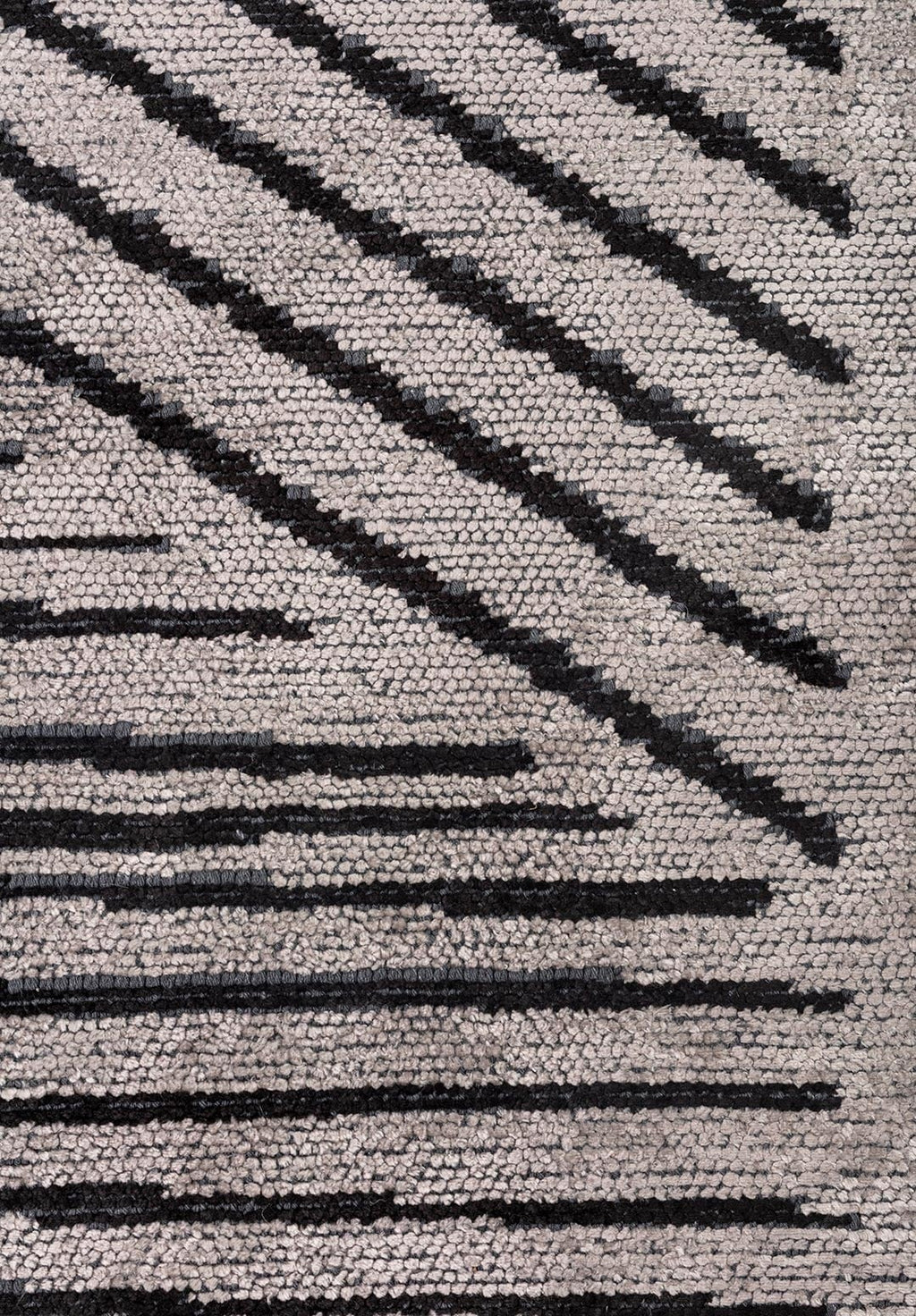 Field Black - Light Grey Rug