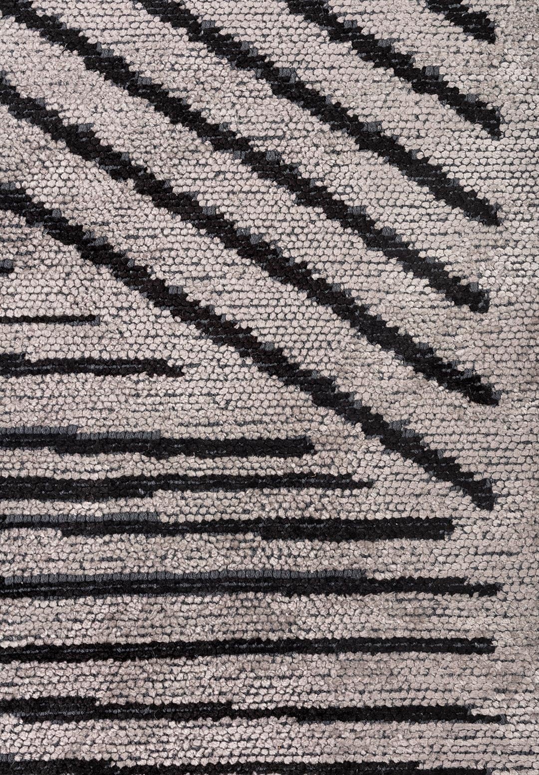 Field Black - Light Grey Rug