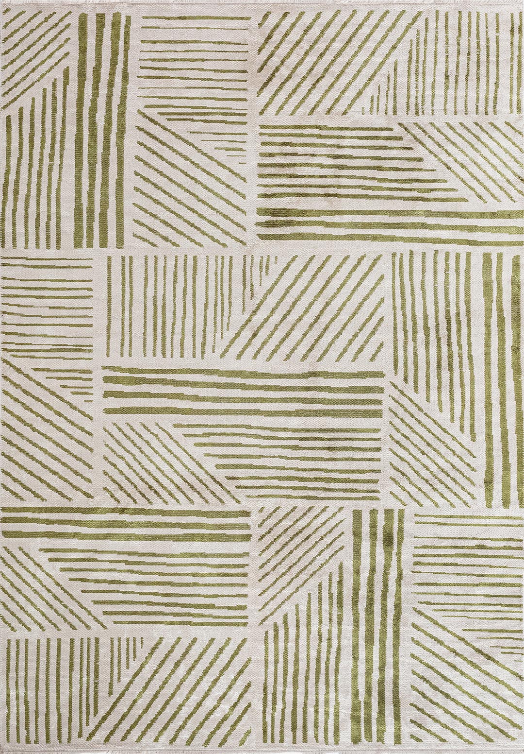 Field Green - Ecru Rug
